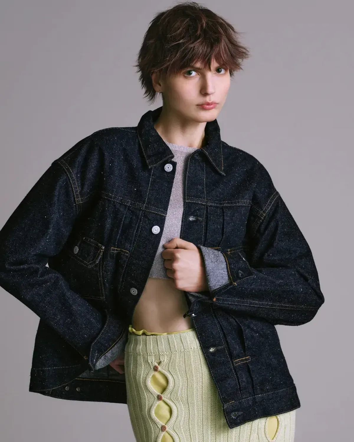 New Manual / #006 LV 2nd T-BACK JACKET ONE-WASHED