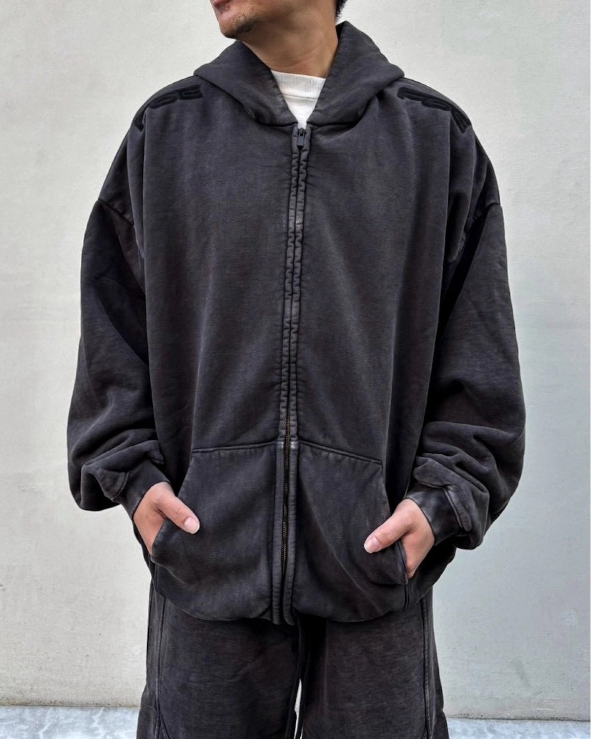 ESSENTIALS / SLOUCHY 90s Zip-Up Hoodie (RW01676-0287)