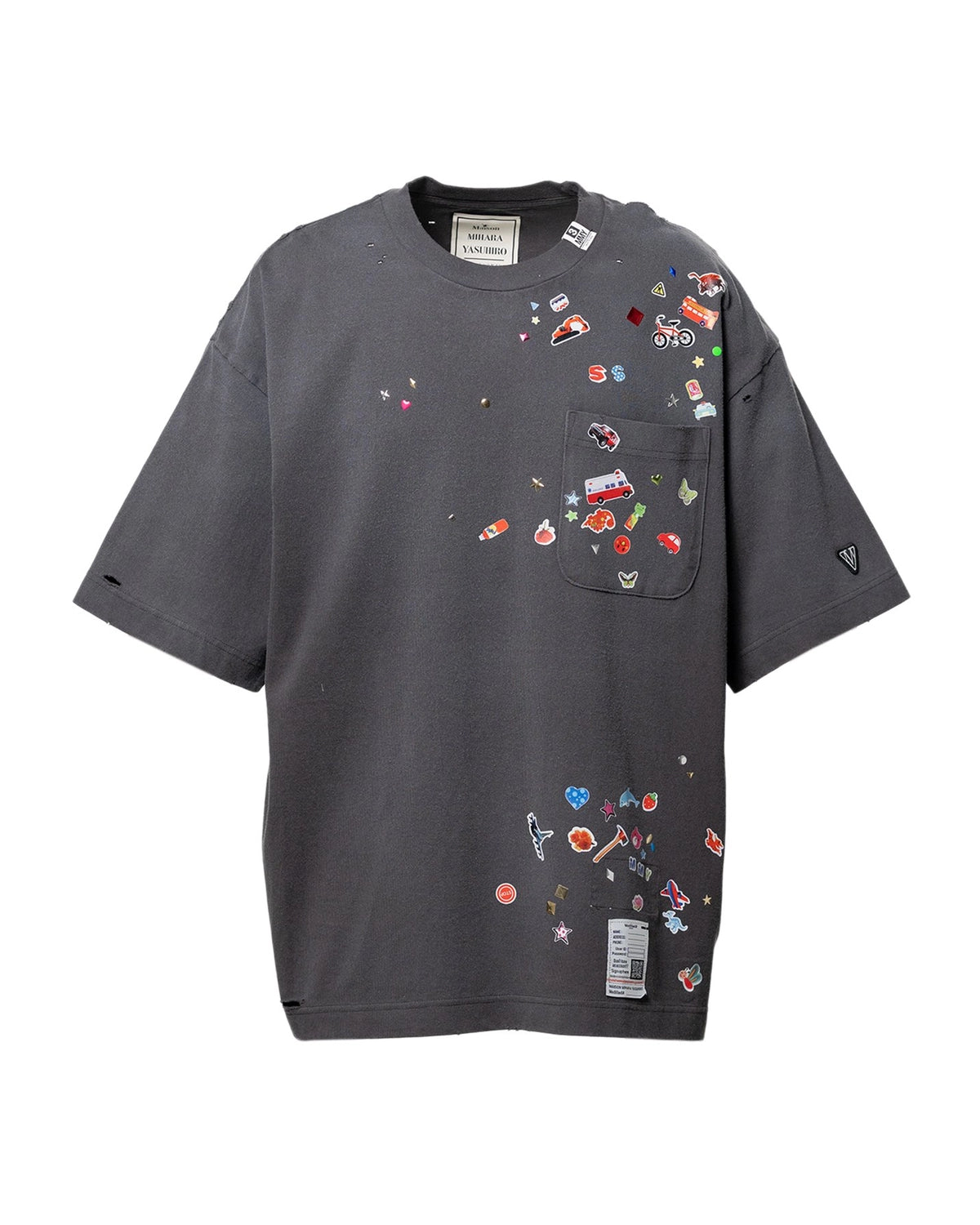 Maison MIHARA YASUHIRO / Kids Sticker Printed T-shirt (J16TS821)