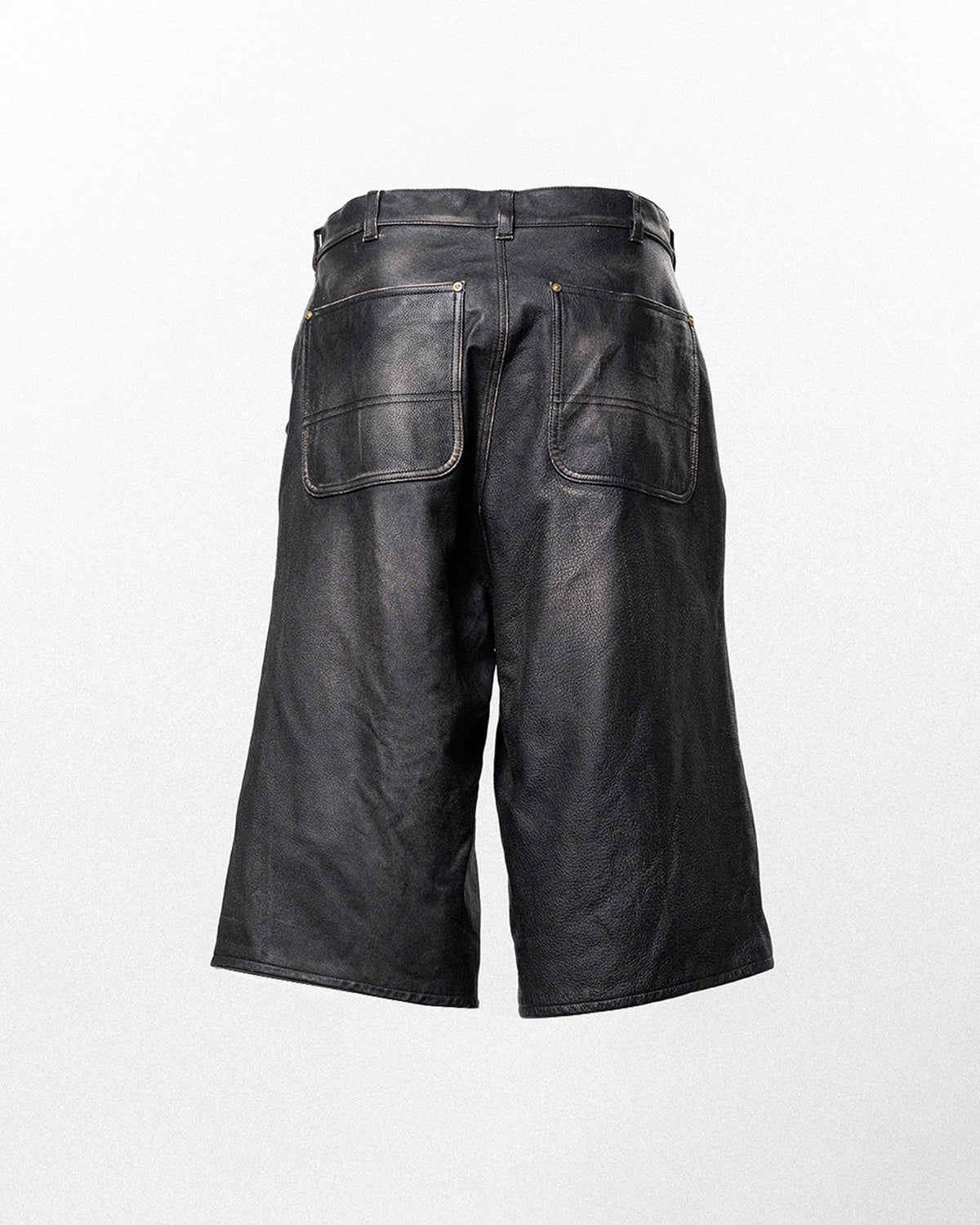 KAMIYA / Dstrsd Lethr Painter Half Pants (G16HP013)