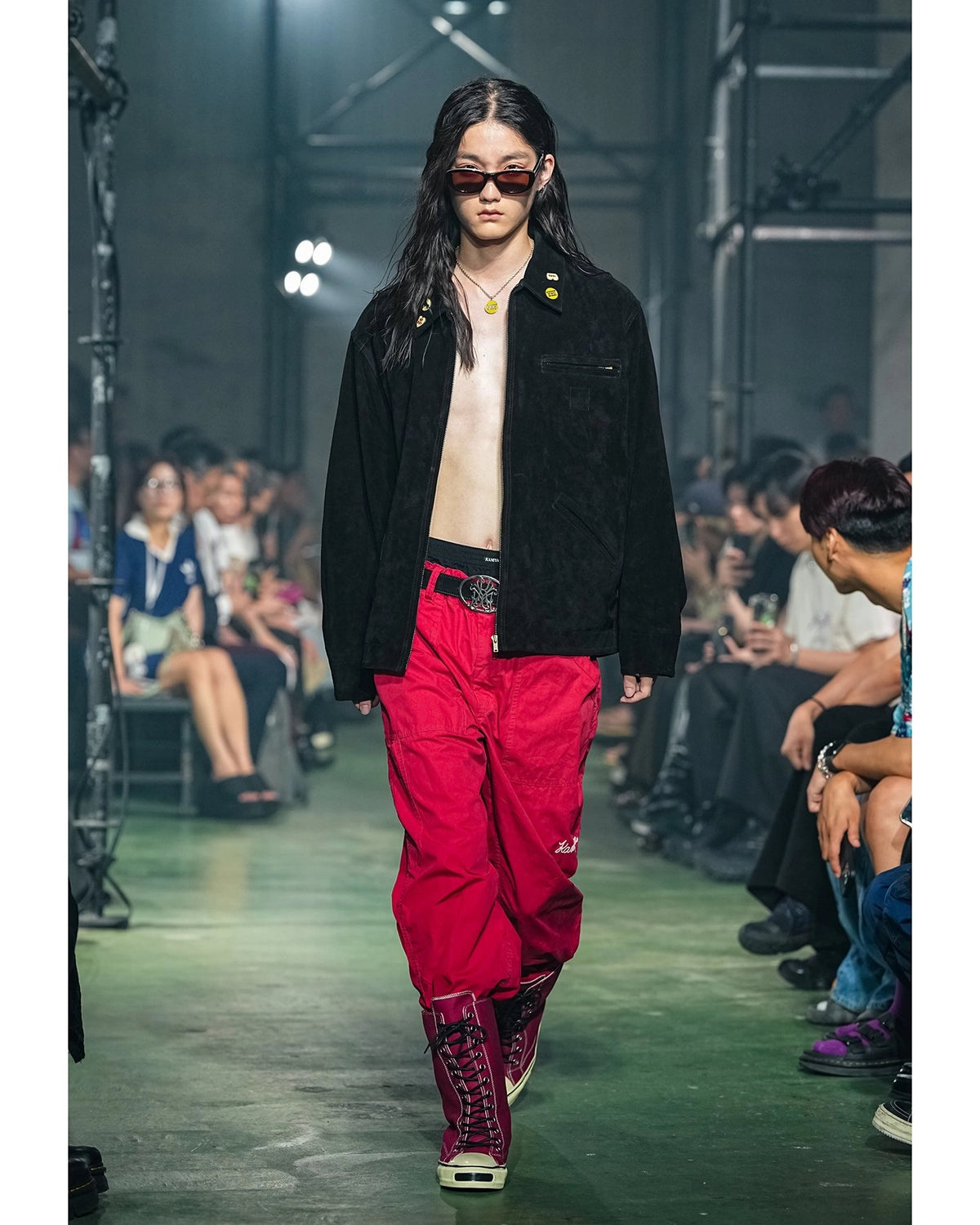 KAMIYA / Distressed Suede Work Jacket (G16BL014)