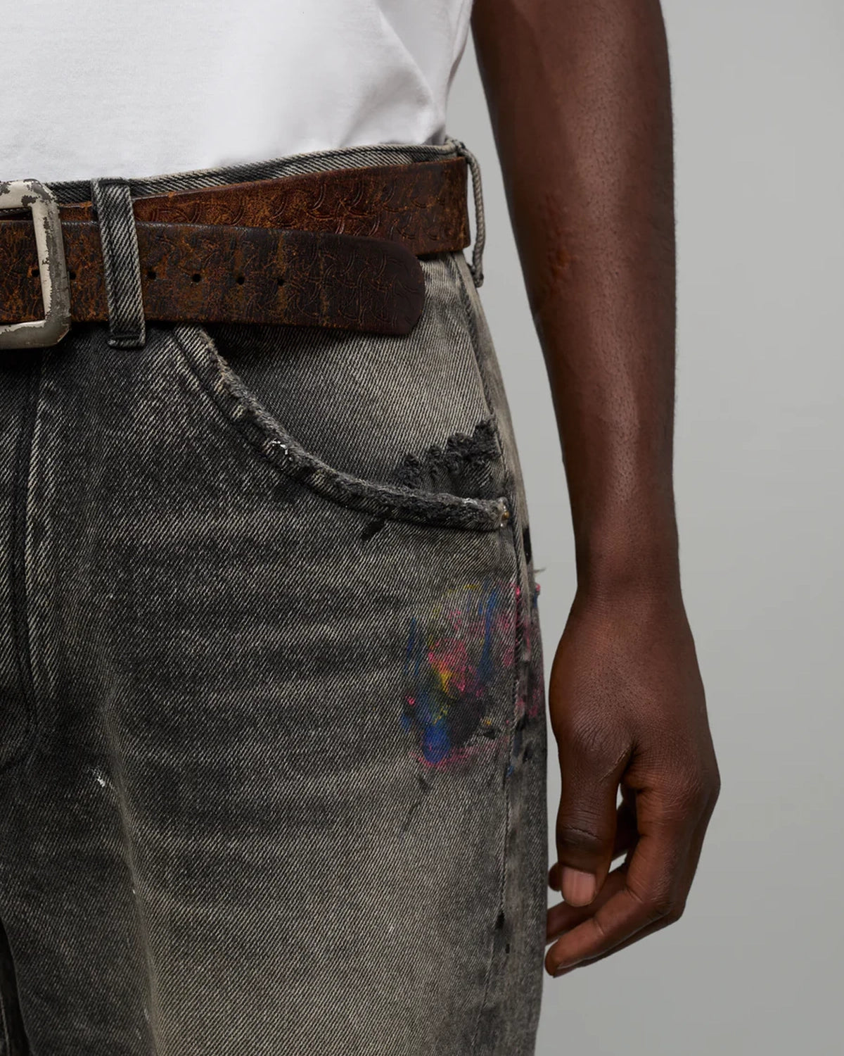 GALLERY DEPT.  / ZIP DENIM (ZIPP-40105-BLKP)