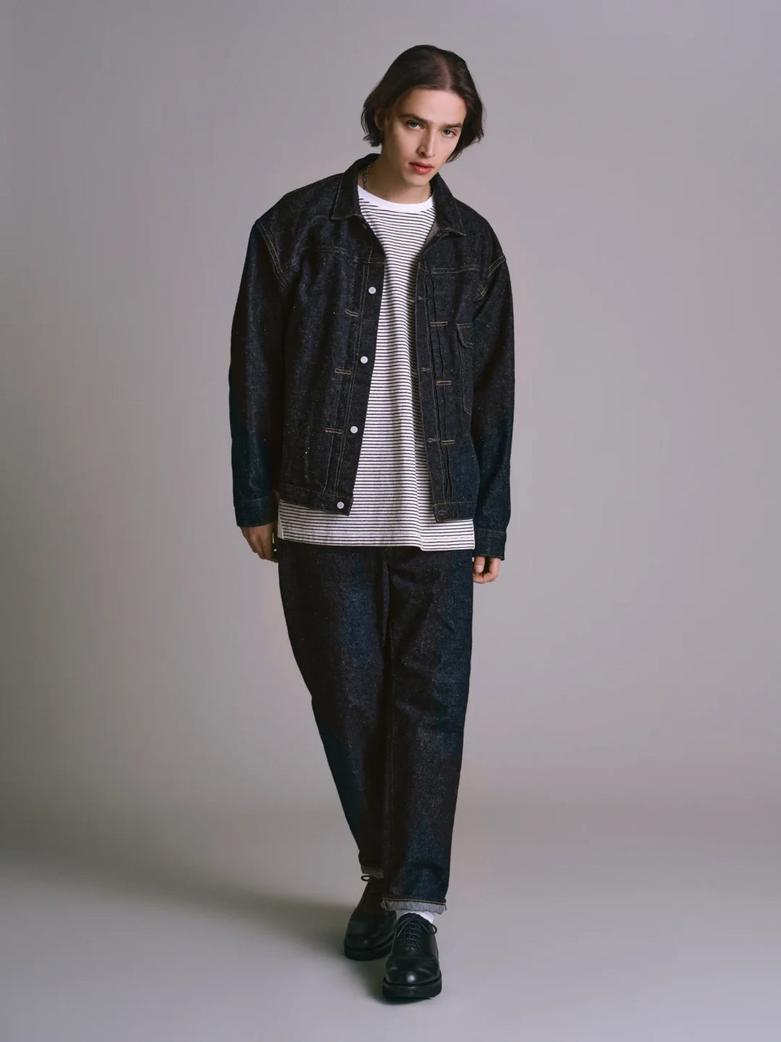 New Manual / #017 LV 61's TAPERED JEANS ONE-WASHED