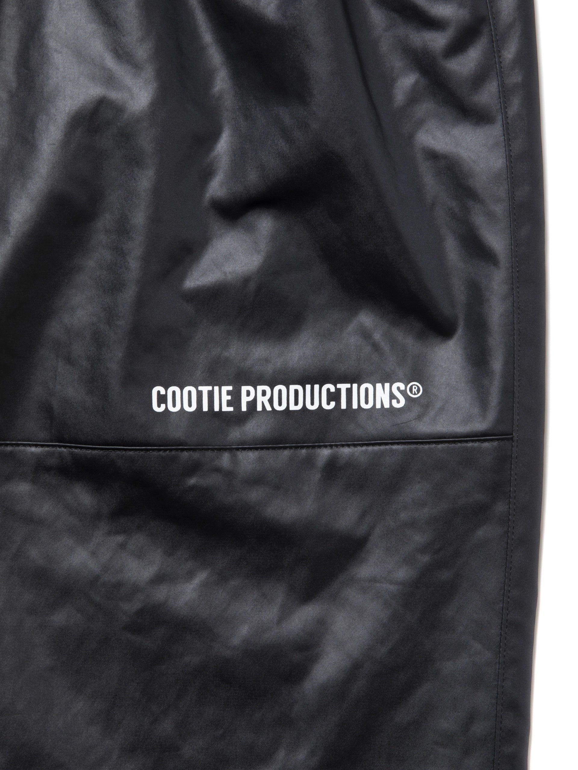 COOTIE PRODUCTIONS® / Damp Coated Satin Wide Track Pants (CTE-24A124)