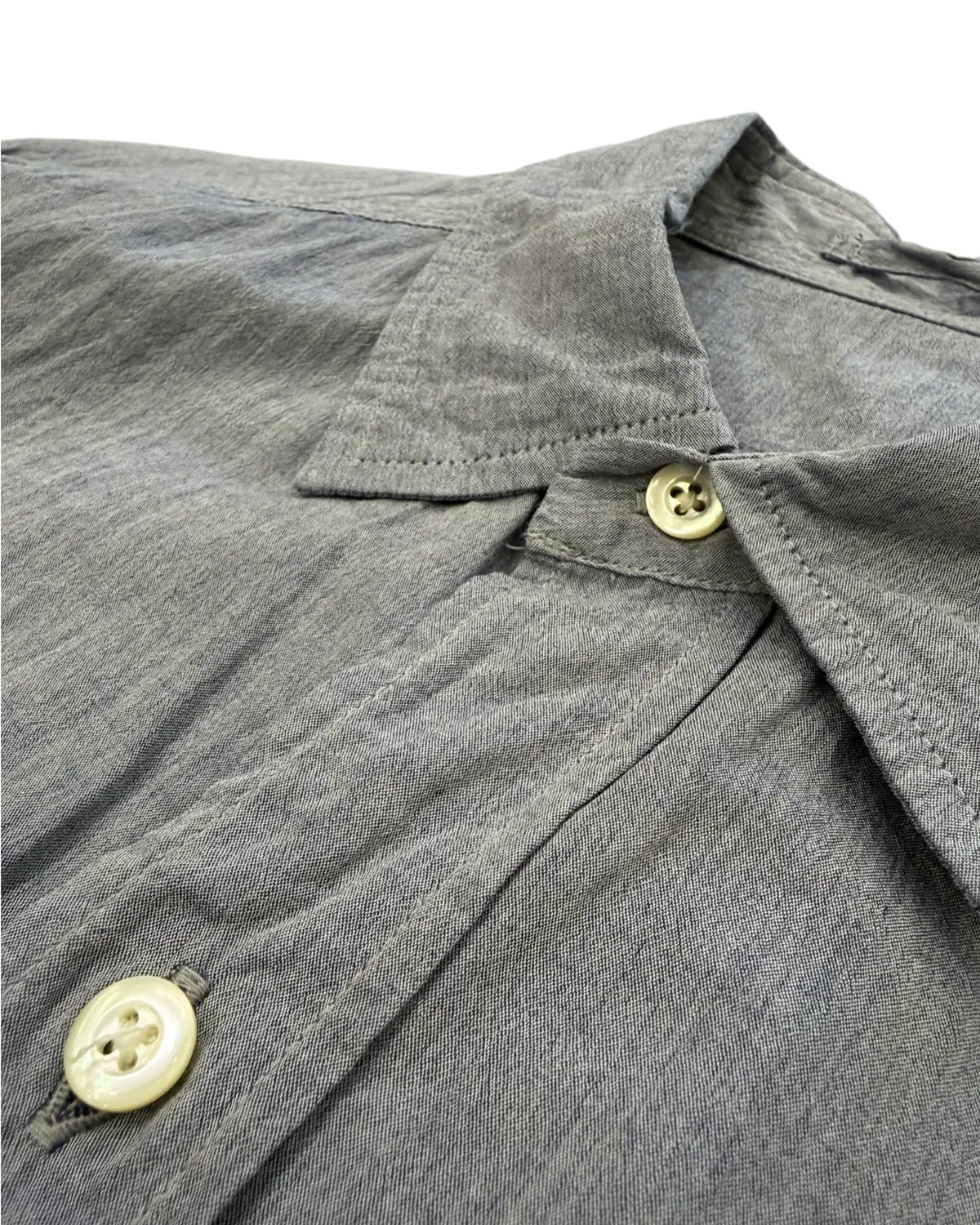 blurhmsROOTSTOCK / Hard Twist Chambray Work Shirt S/S (bROOTS26S4)