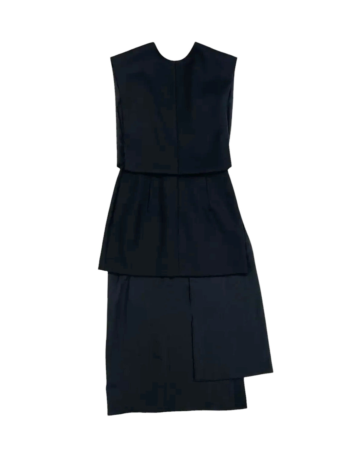 BOWTE / BLUEFACED WORSTED DRESS WITH LONG TRAIN (252-09-0003)
