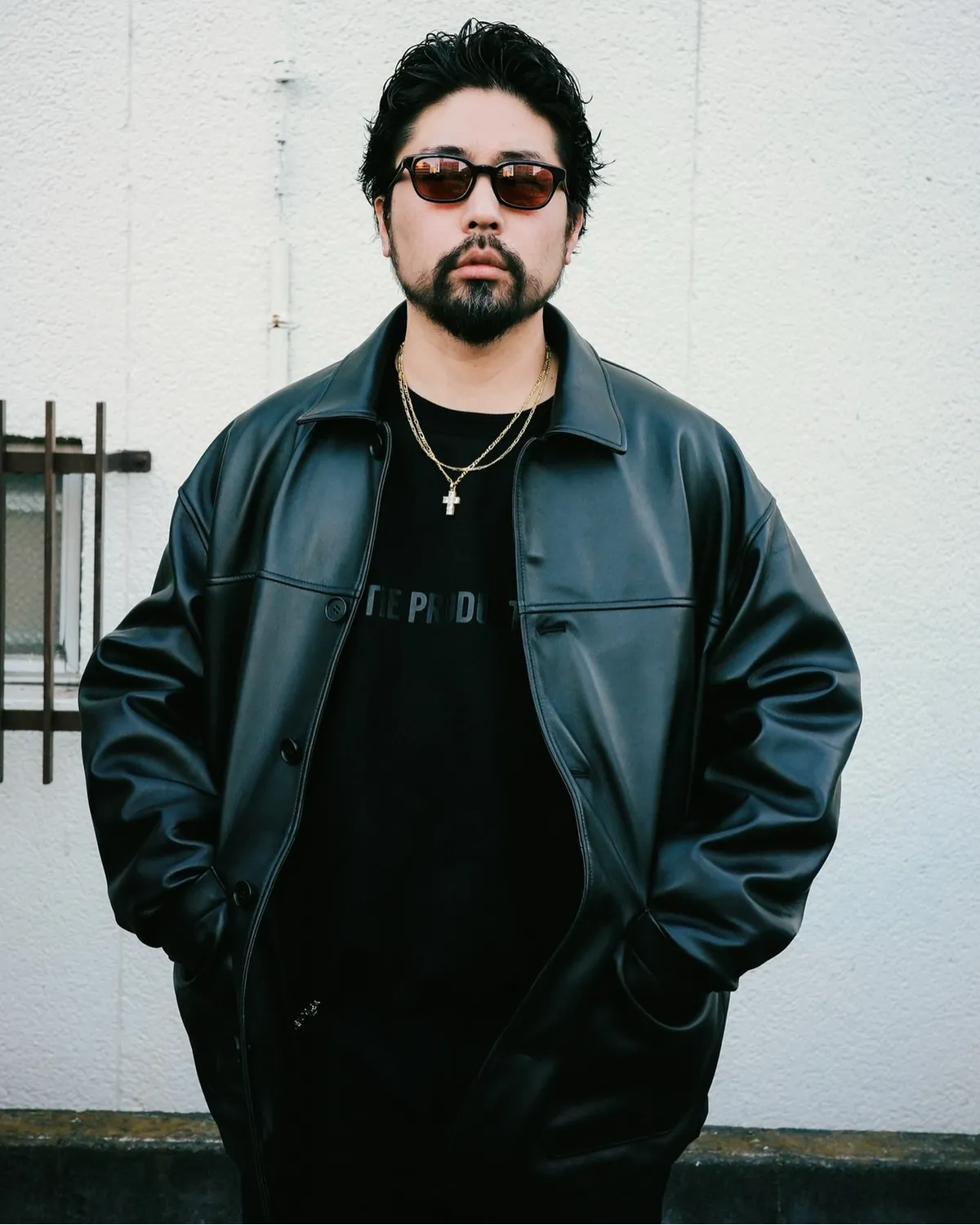 COOTIE PRODUCTIONS® (※ J.B. Voice EXCLUSIVE ) / Leather Car Coat (JB-CTE25A-201)