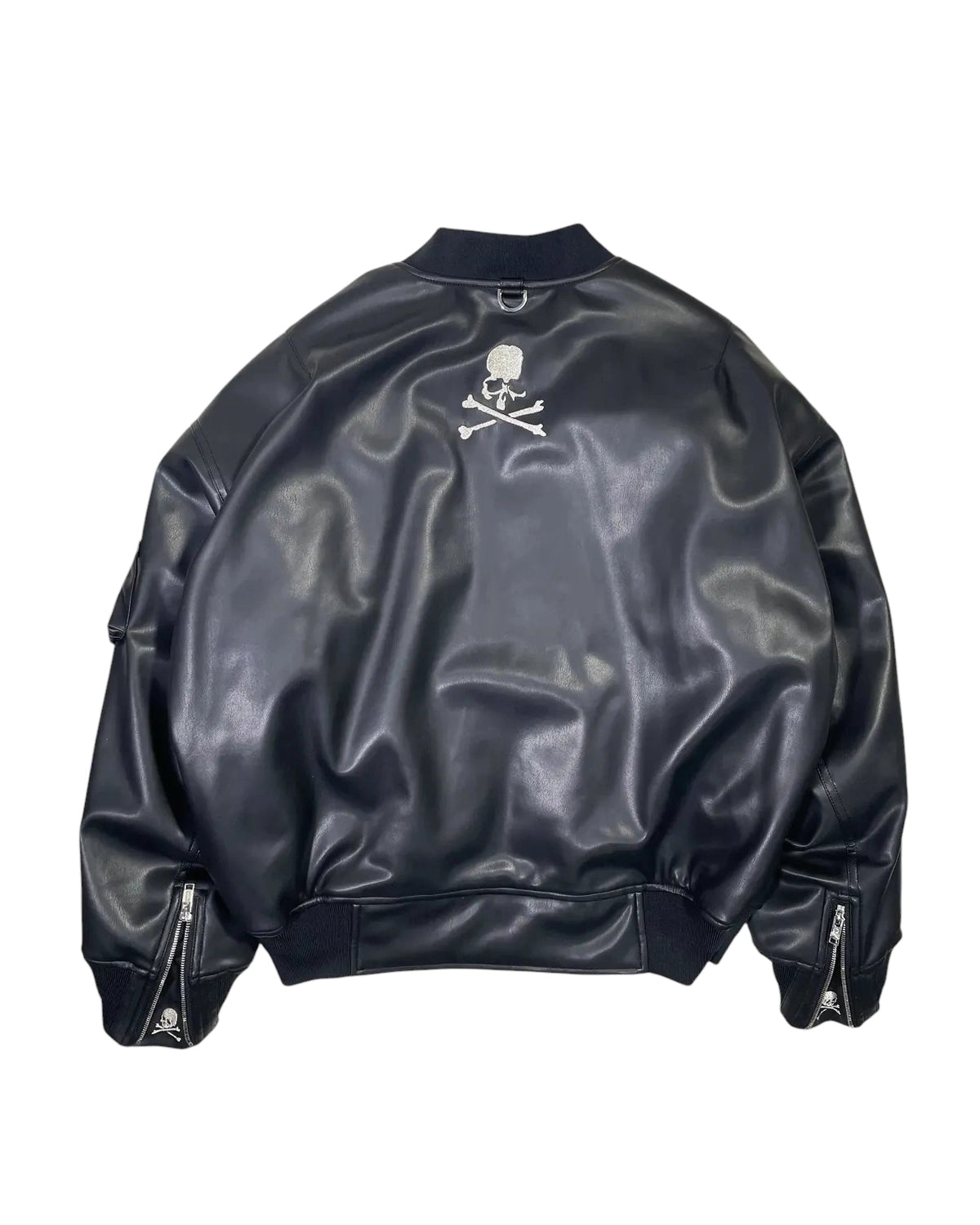 mastermind JAPAN / MJ FAUX LEATHER MA-1 (MJ25E-15-BL024)