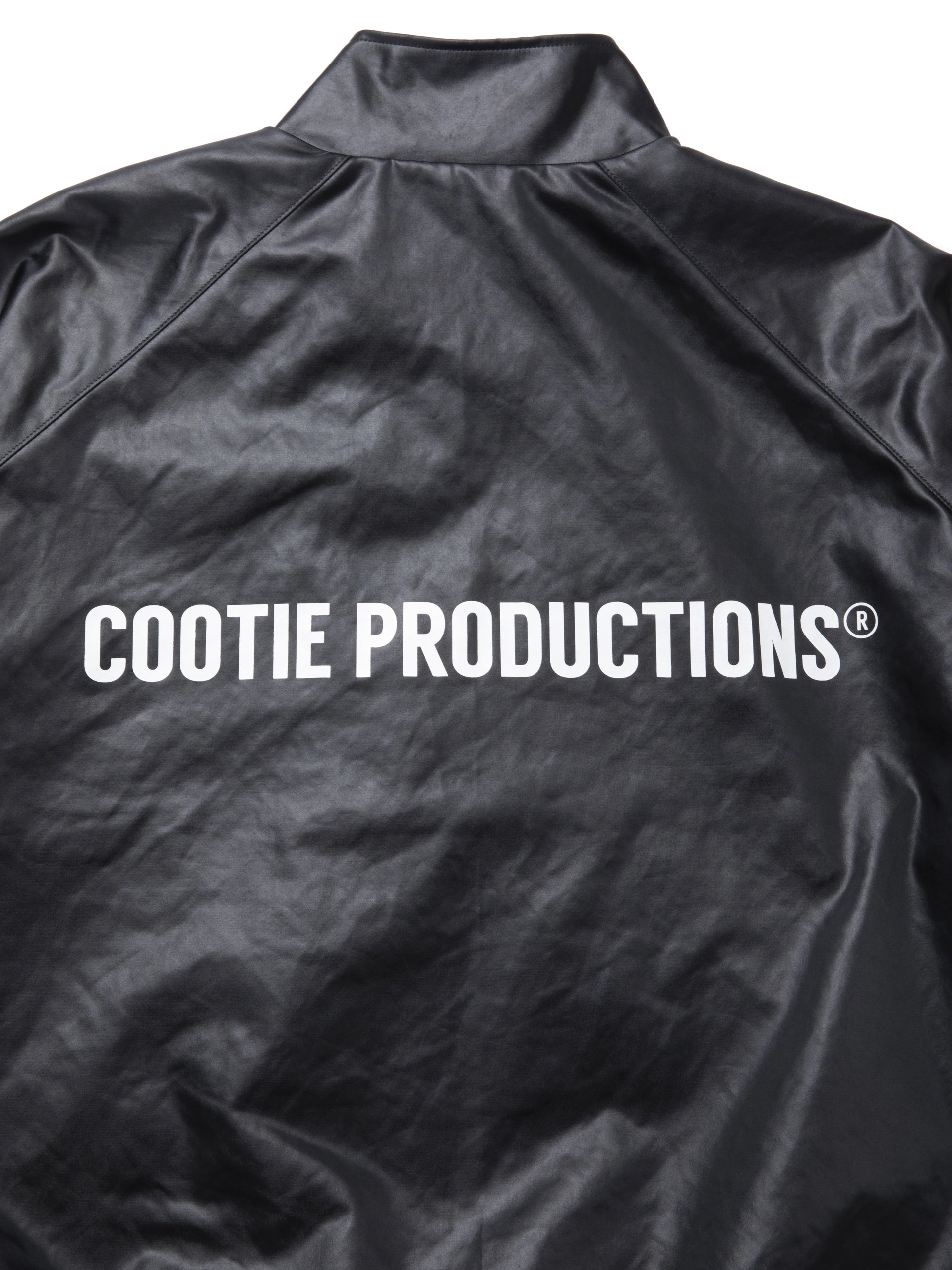 COOTIE PRODUCTIONS® / Damp Coated Satin Track Jacket (CTE-24A232)