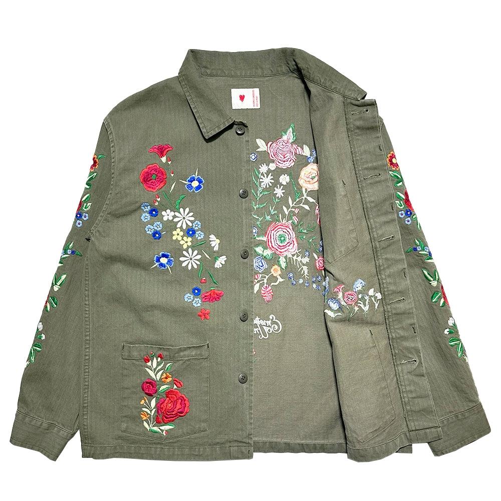 Emotionaly Unavailable / FRORAL WORK JACKET