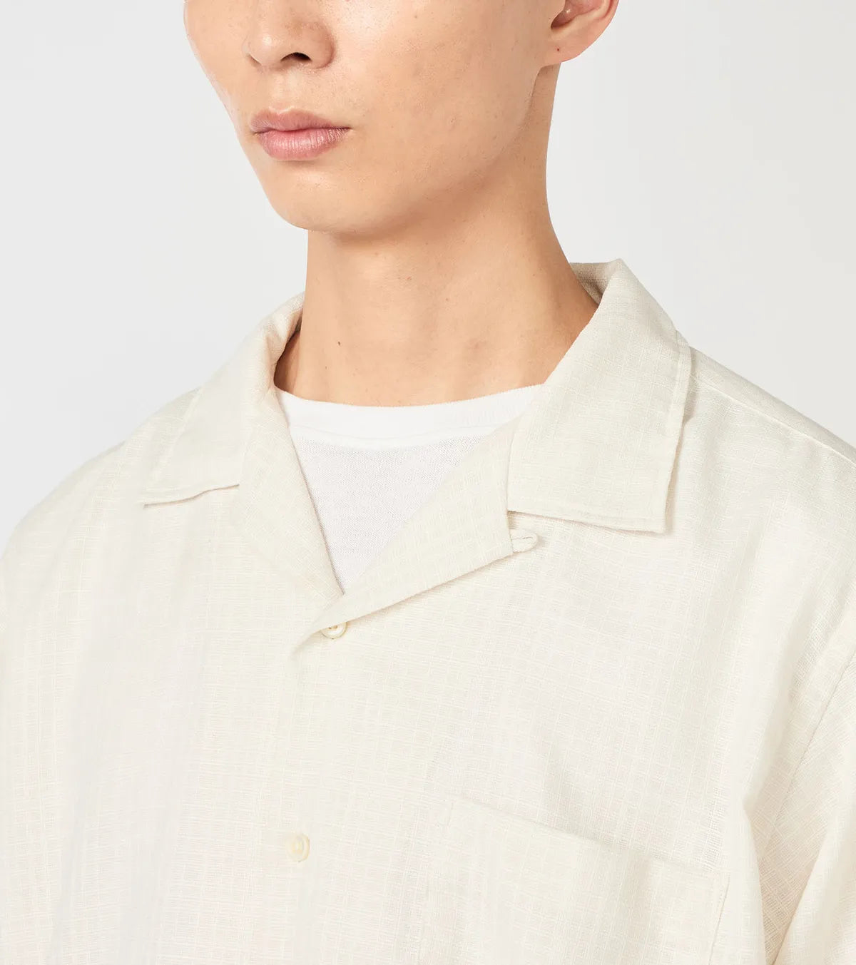 nanamica / Open Collar Panama S/S Shirt (S26SG066)