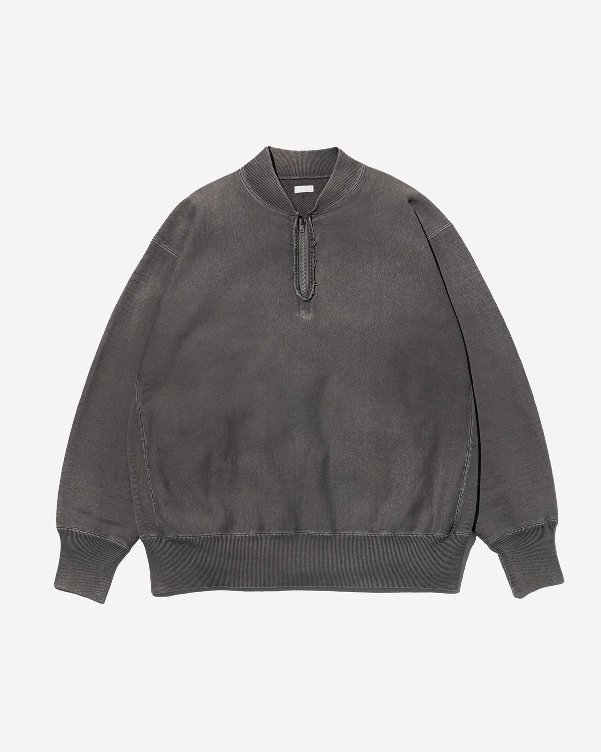 A.PRESSE / Vintage Half Zip Rib Collar Sweatshirt (25AAP-05-07)
