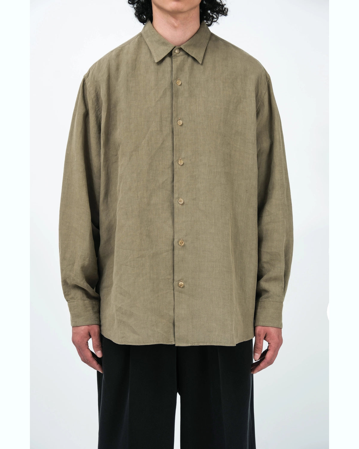 A.PRESSE / Hemp Regular Collar Shirts (26SAP-02-10)