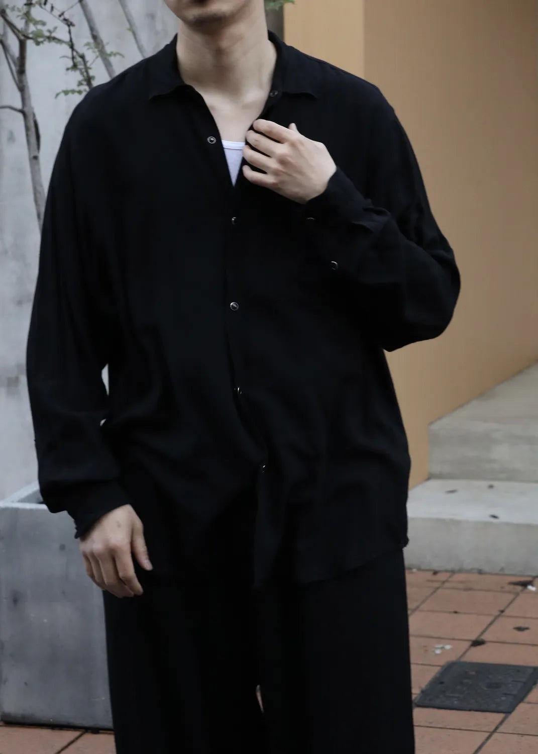 COMOLI / レーヨン コモリシャツ (D01-02003)