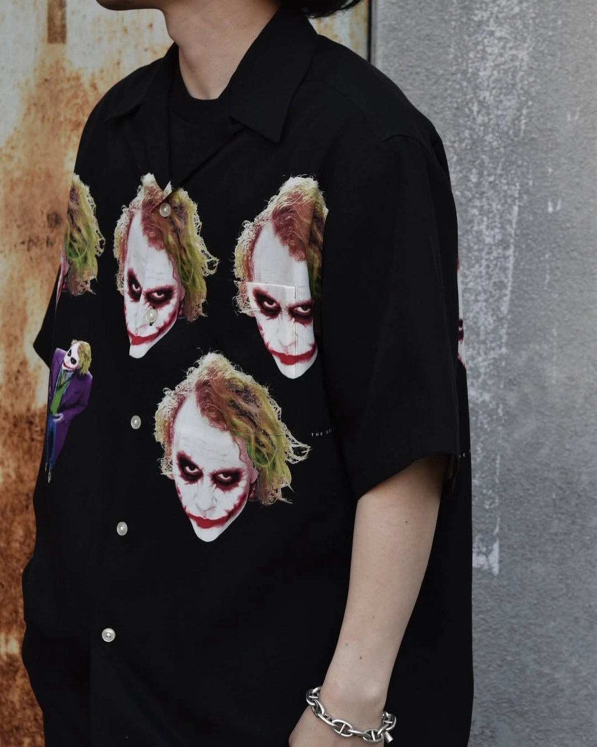 WACKO MARIA × THE DARK KNIGHT TRILOGY / S/S HAWAIIAN SHIRT -TYPE-5- (TDKT-WM-HI05)
