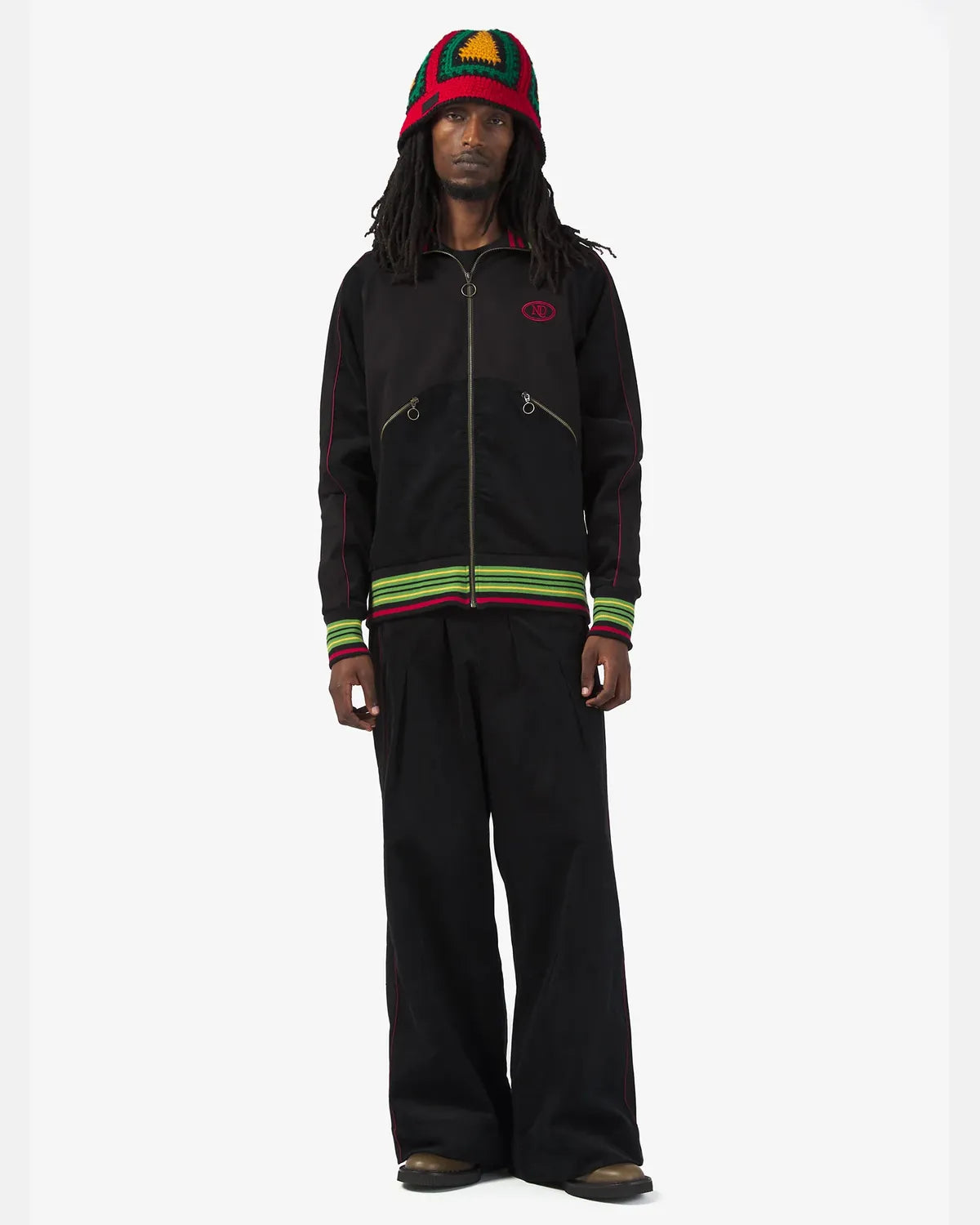 NICHOLAS DALEY / WARM UP JACKET (ND-AW26-WUJ-CDY-BLK)