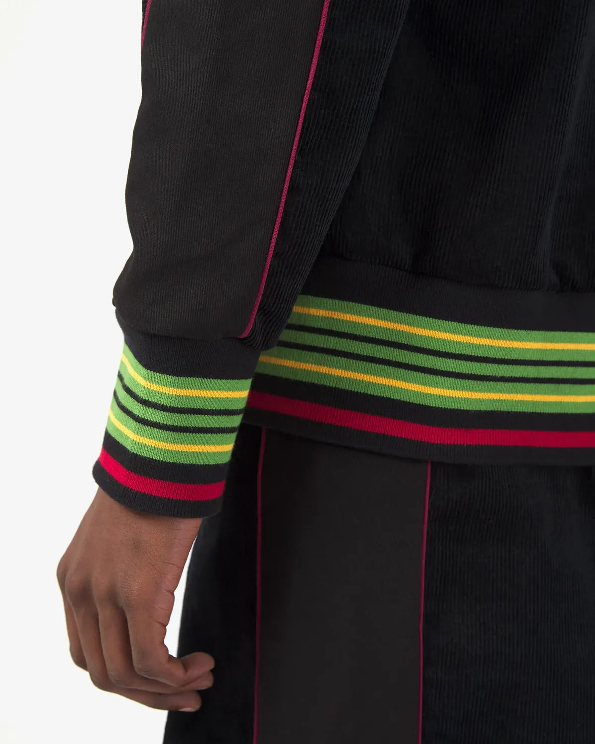 NICHOLAS DALEY / WARM UP JACKET (ND-AW26-WUJ-CDY-BLK)