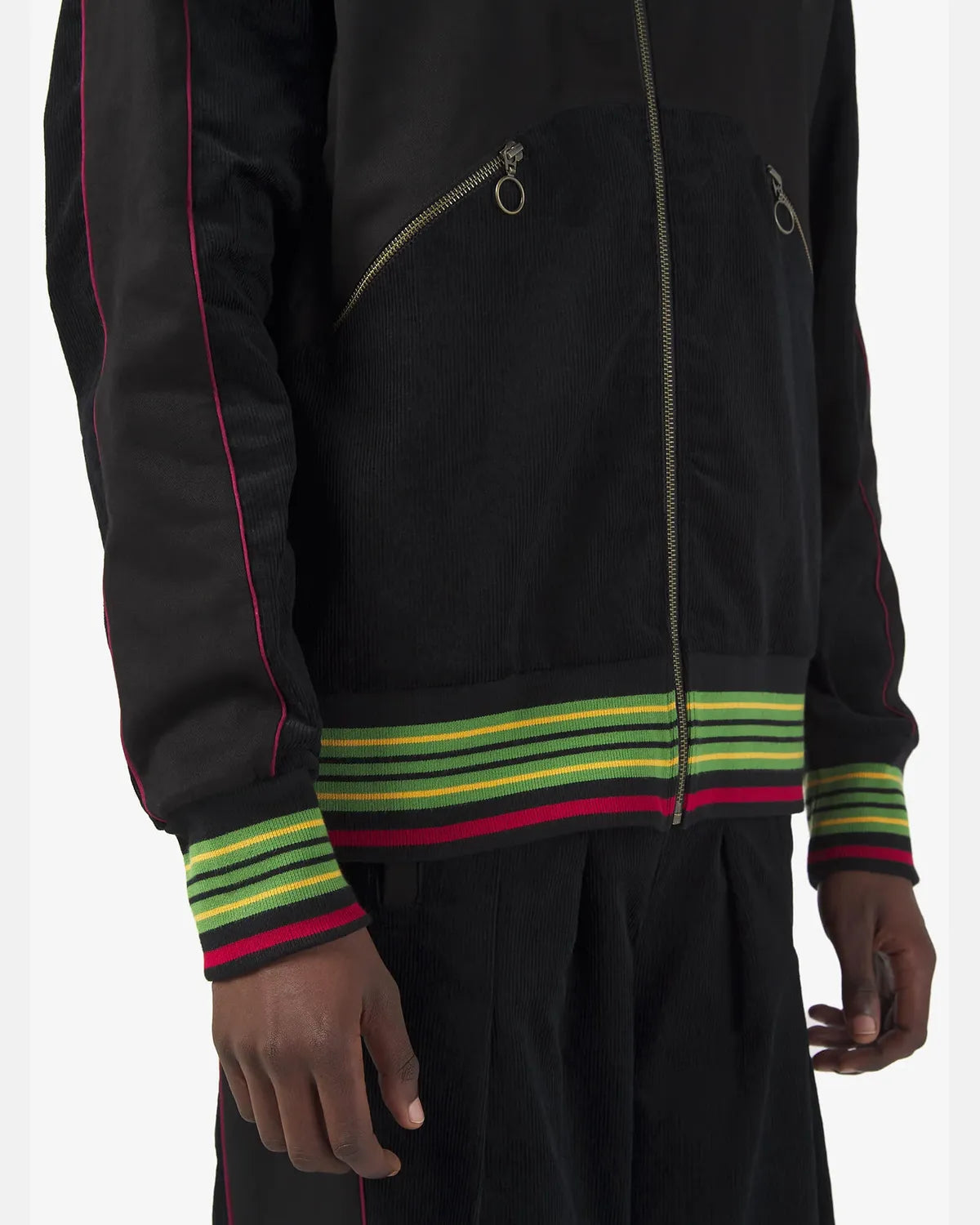 NICHOLAS DALEY / WARM UP JACKET (ND-AW26-WUJ-CDY-BLK)
