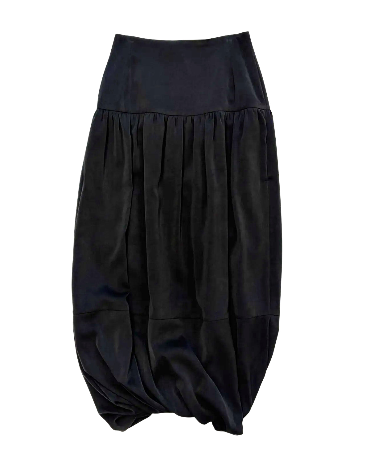 08sircus の Suede satin balloon skirt (S26AW-SK06)