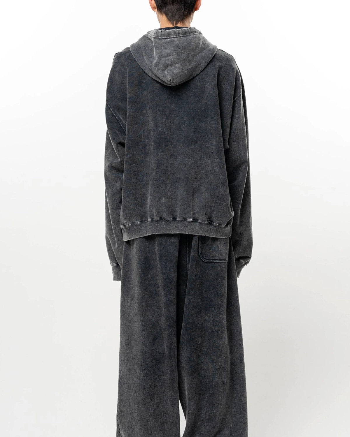 Maison MIHARA YASUHIRO / Bleached Zip-up Hoodie (A17PK541)