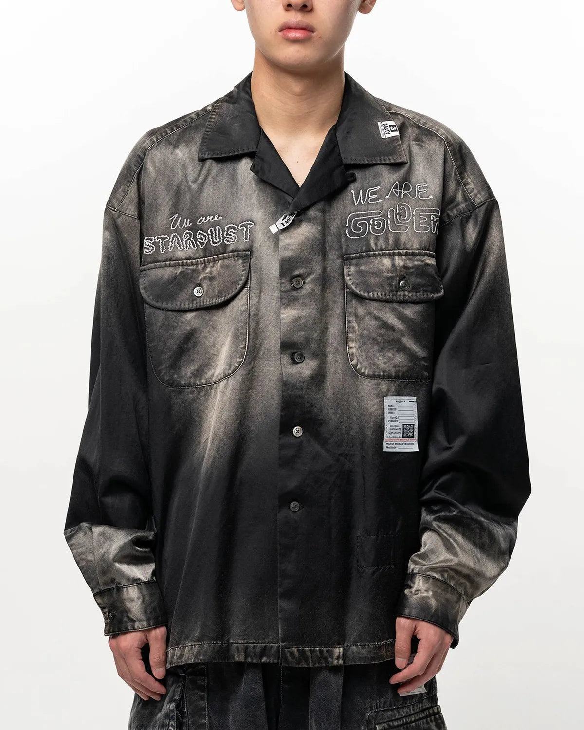 Maison MIHARA YASUHIRO / BLEECHED SATIN SHIRT (J17SH183)