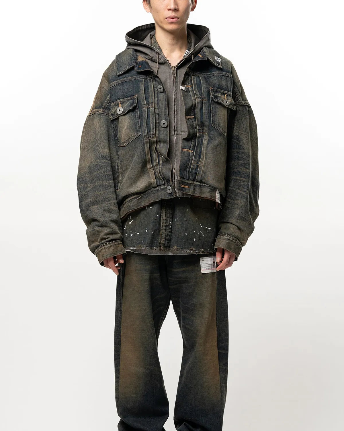 Maison MIHARA YASUHIRO / Shifted Layer Denim Jacket (A17BL023)