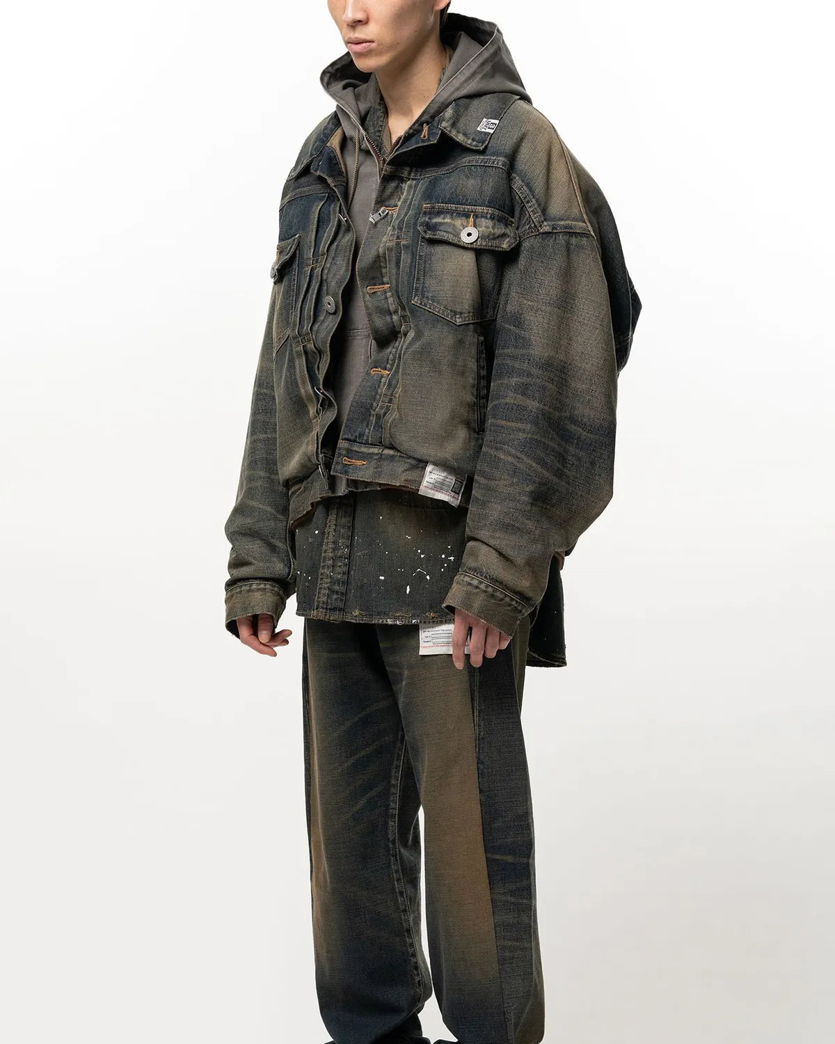 Maison MIHARA YASUHIRO / Shifted Layer Denim Jacket (A17BL023)