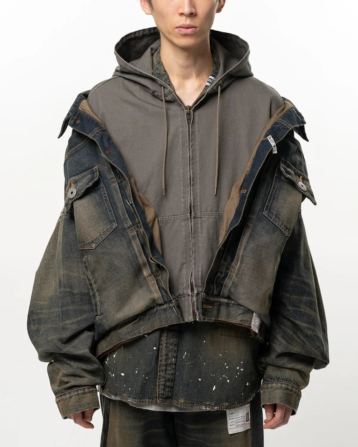 Maison MIHARA YASUHIRO / Shifted Layer Denim Jacket (A17BL023)
