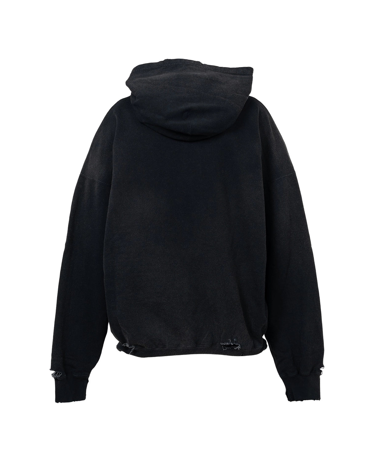 KAMIYA / Distressed Henry Neck Hoodie (G15HD077)