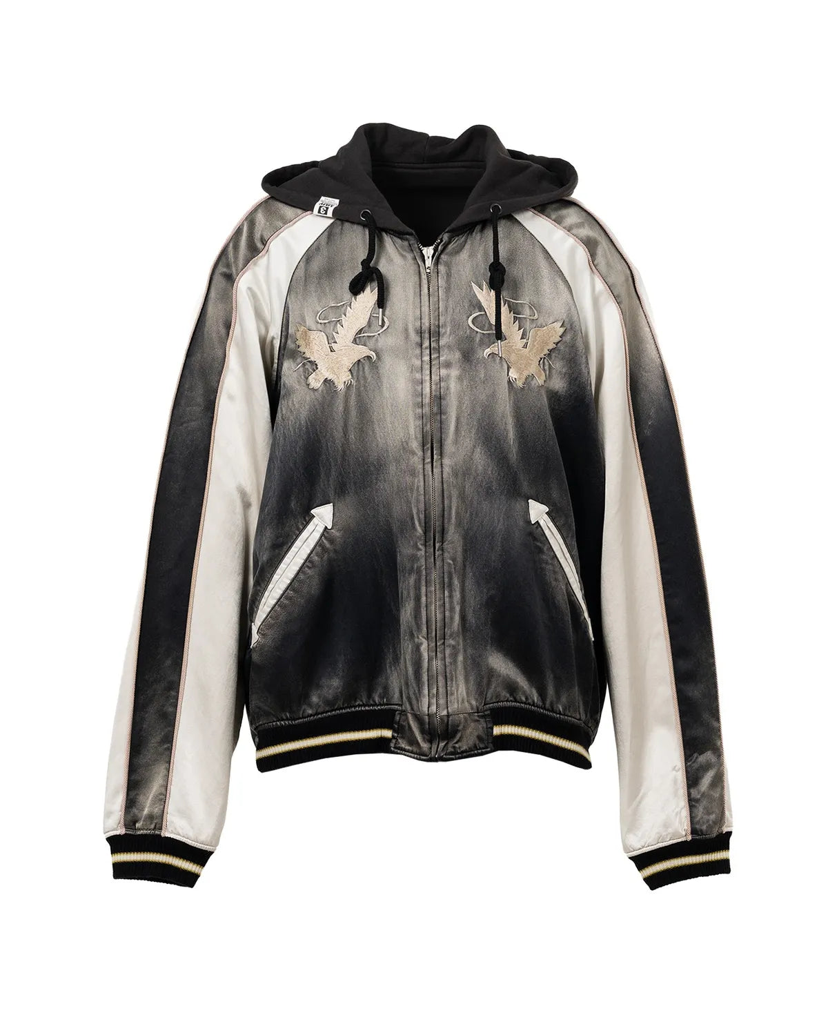 Maison MIHARA YASUHIRO / Reversible Hoodie Layered Souvenir Jacket (J15BL143)