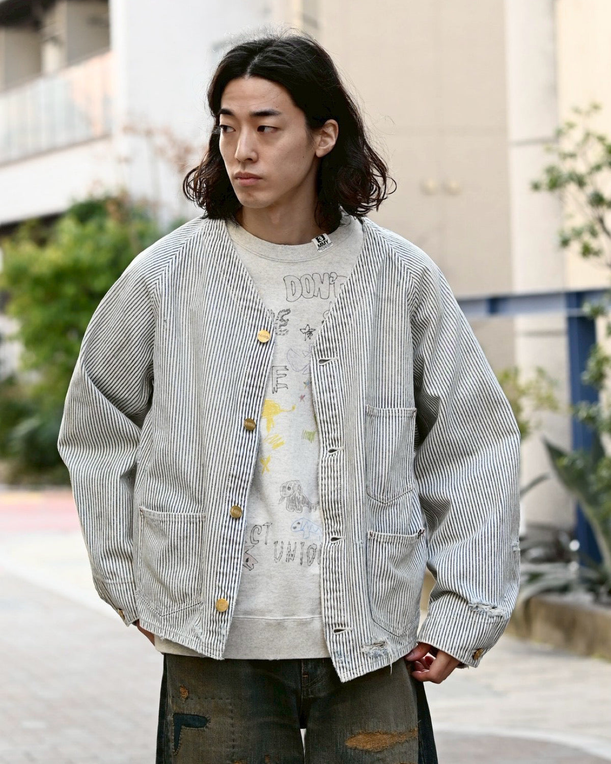 45R ヒッコリー フラワーカットワークジャケット 刺繍 日本製 サイズ3 KAMIYA（カミヤ） / Hickory Work Jacket | 公式通販・JACK in the NET