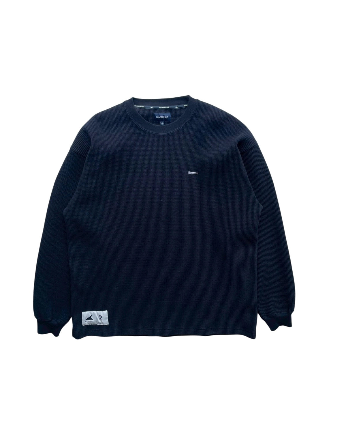 DESCENDANT GAUFRE WAFFLE LS ロゴワッフルカットソー サーマル長袖T 