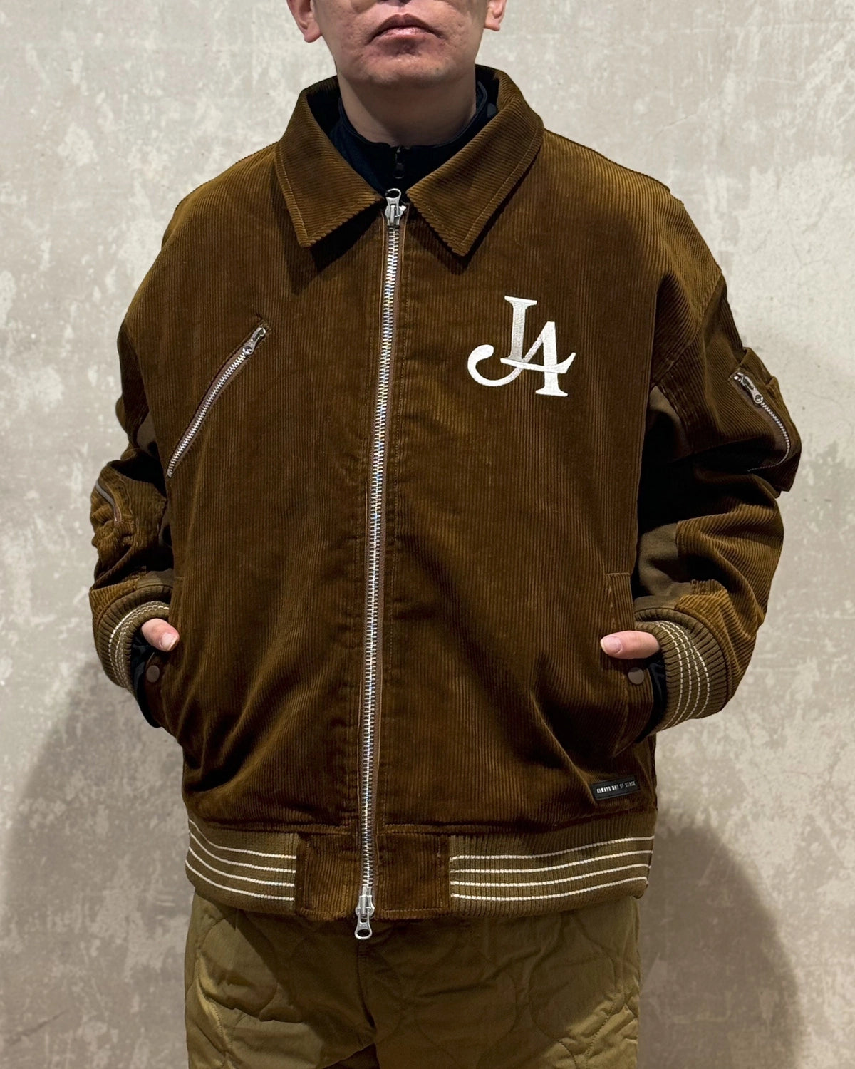ALWAYS OUT OF STOCK / STADIUM BOMBER JACKET (HA-025201124)
