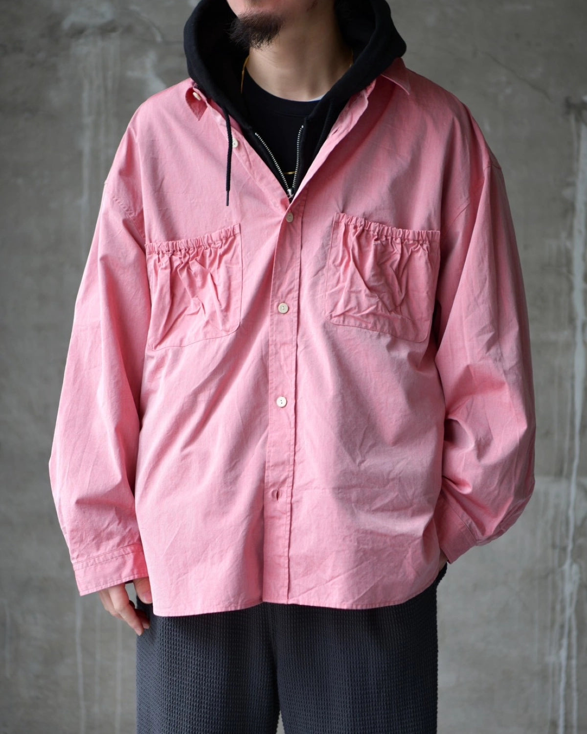 refomed / WRIST PATCH WIDE SHIRT (RESH-029)