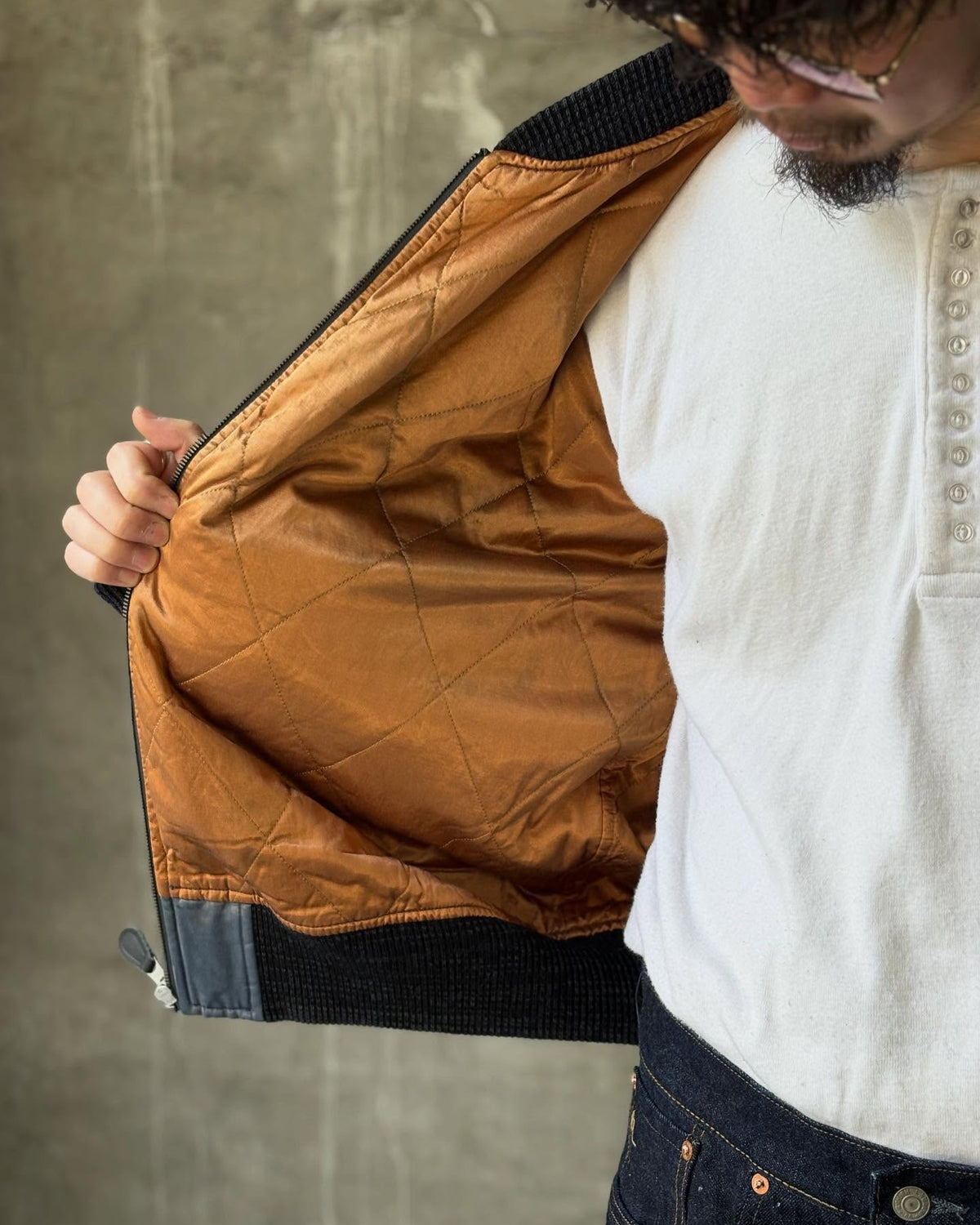 RRL (ダブルアールエル) エンブロイダリー サテン フライト ジャケット RRL (ダブルアールエル) エンブロイダリー サテン フライト ジャケット