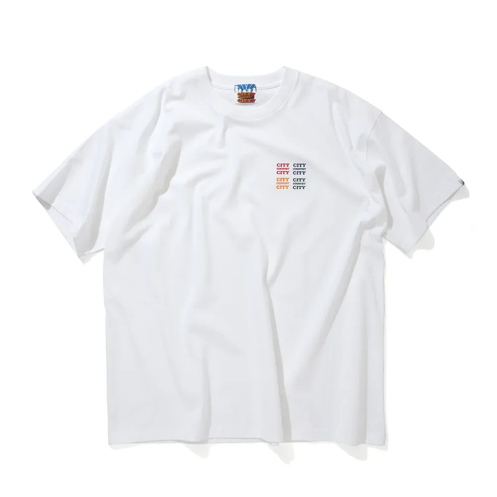 CITY COUNTRY CITY の Embroidered Logo Cotton T-shirt_CCCC  