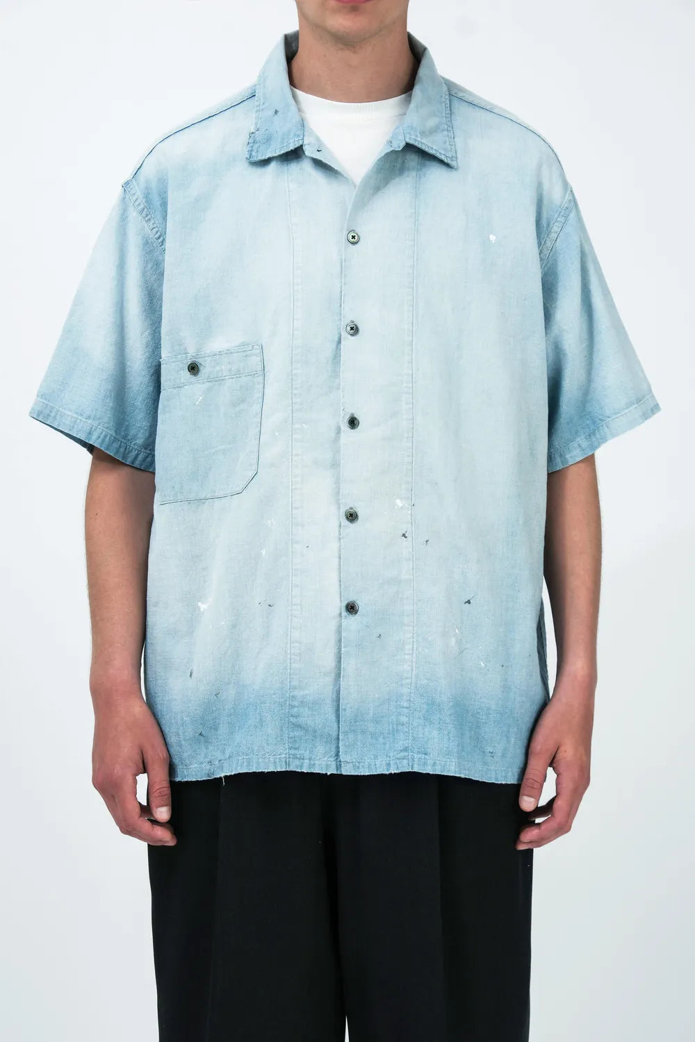 A.PRESSE / Vintage Chambray S/S Shirts (26SAP-02-01)
