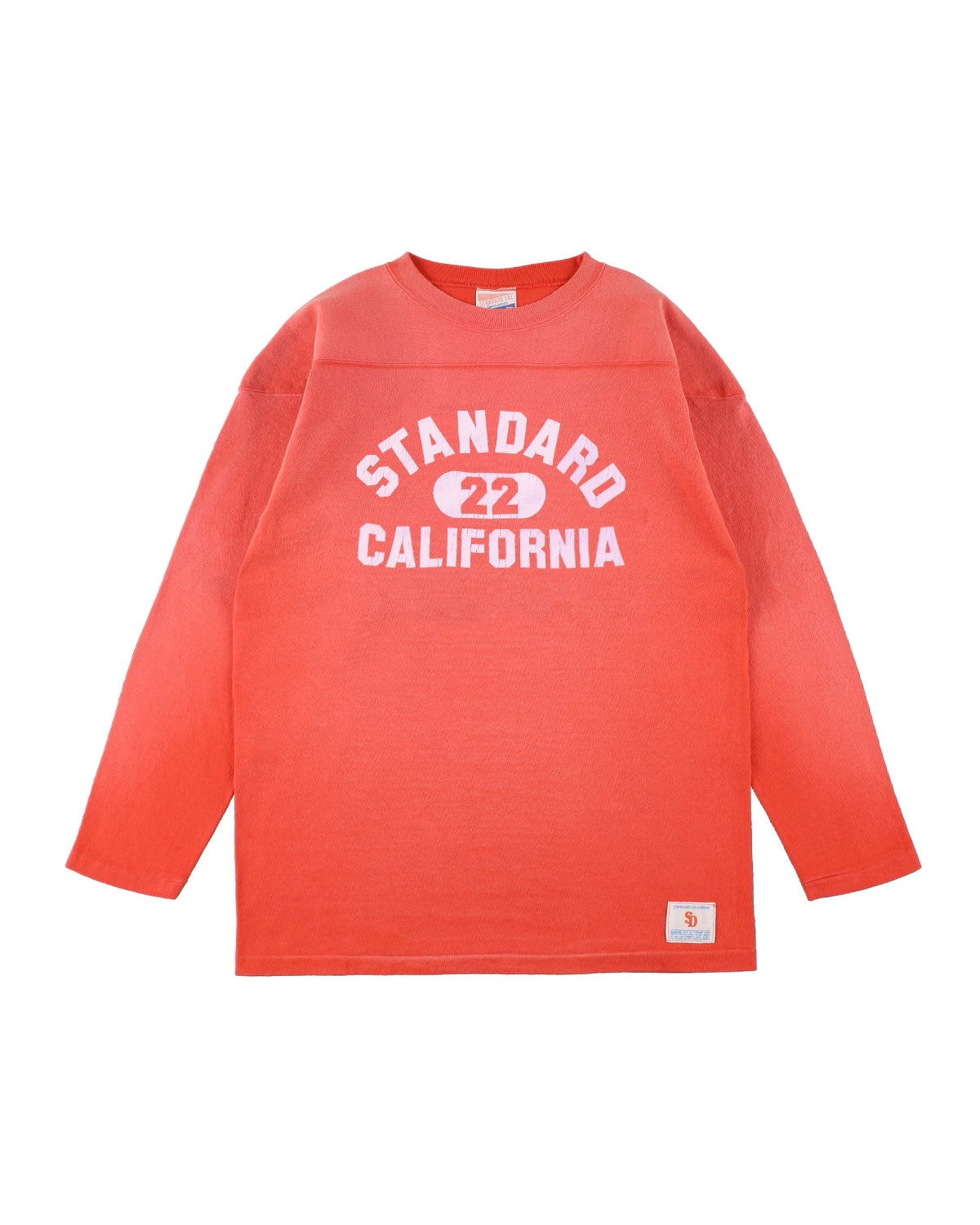 STANDARD CALIFORNIA / SD Heavyweight Football Logo Long Sleeve T Vintage Wash (TSFAA200)