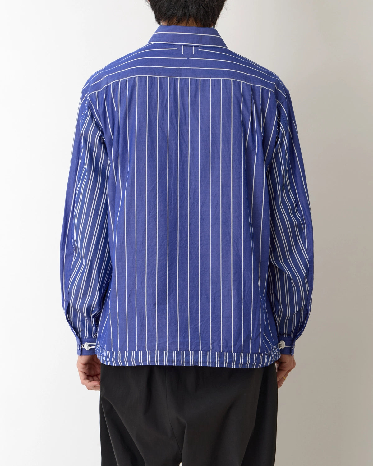 White Mountaineering  / MID GUSSET SLEEVE STRIPE SHIRT BLOUSON (WM2571104)