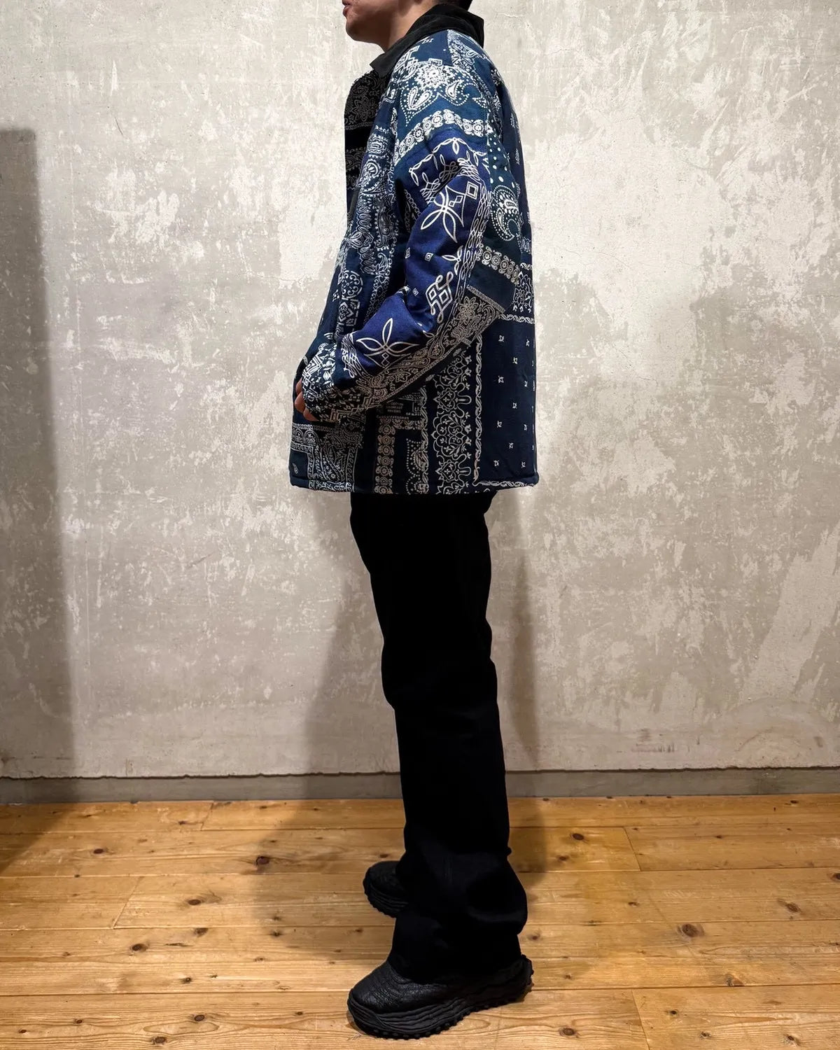 MIYAGIHIDETAKA -Rafu-  / Quilted Work Jacket (MH028)