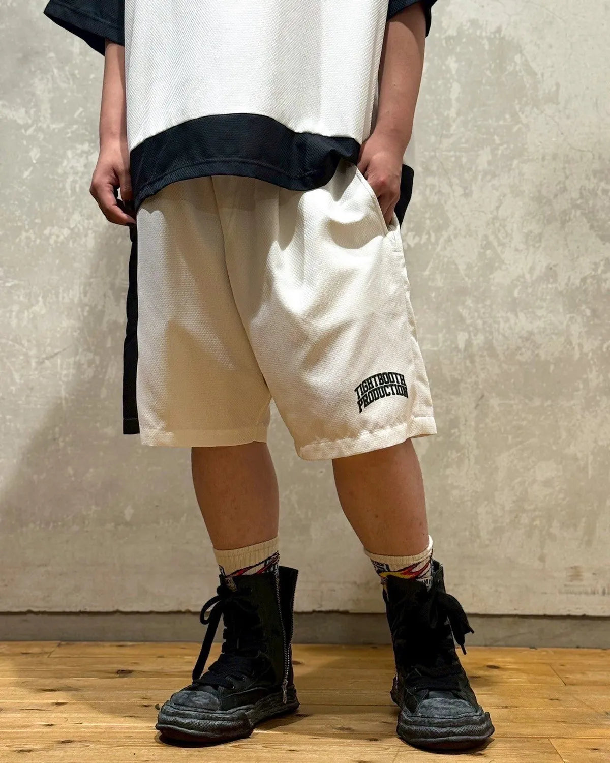 TIGHTBOOTH / COLLEGE DOBBY SHORTS (00009402)