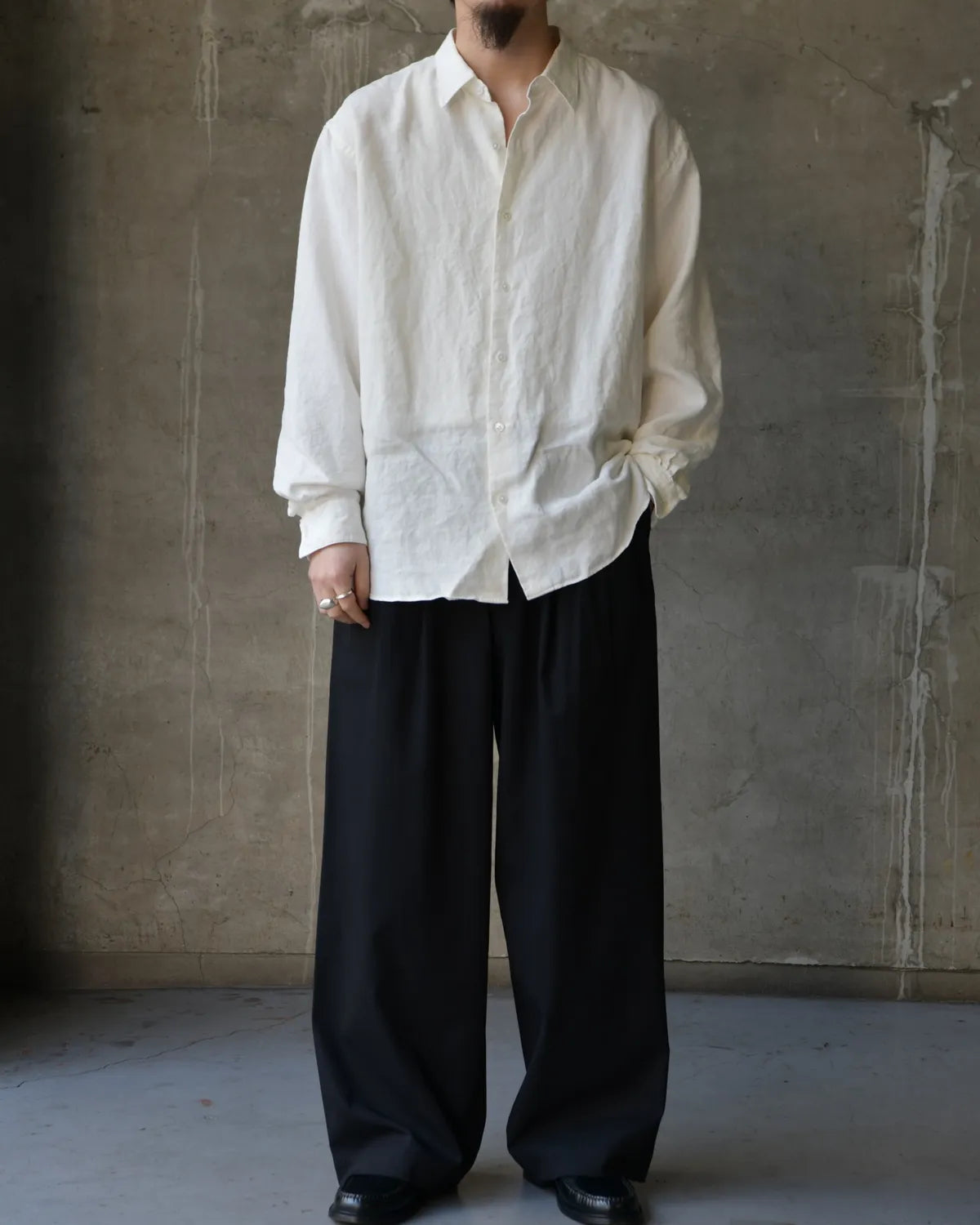 A.PRESSE / Hemp Regular Collar Shirts (26SAP-02-10)