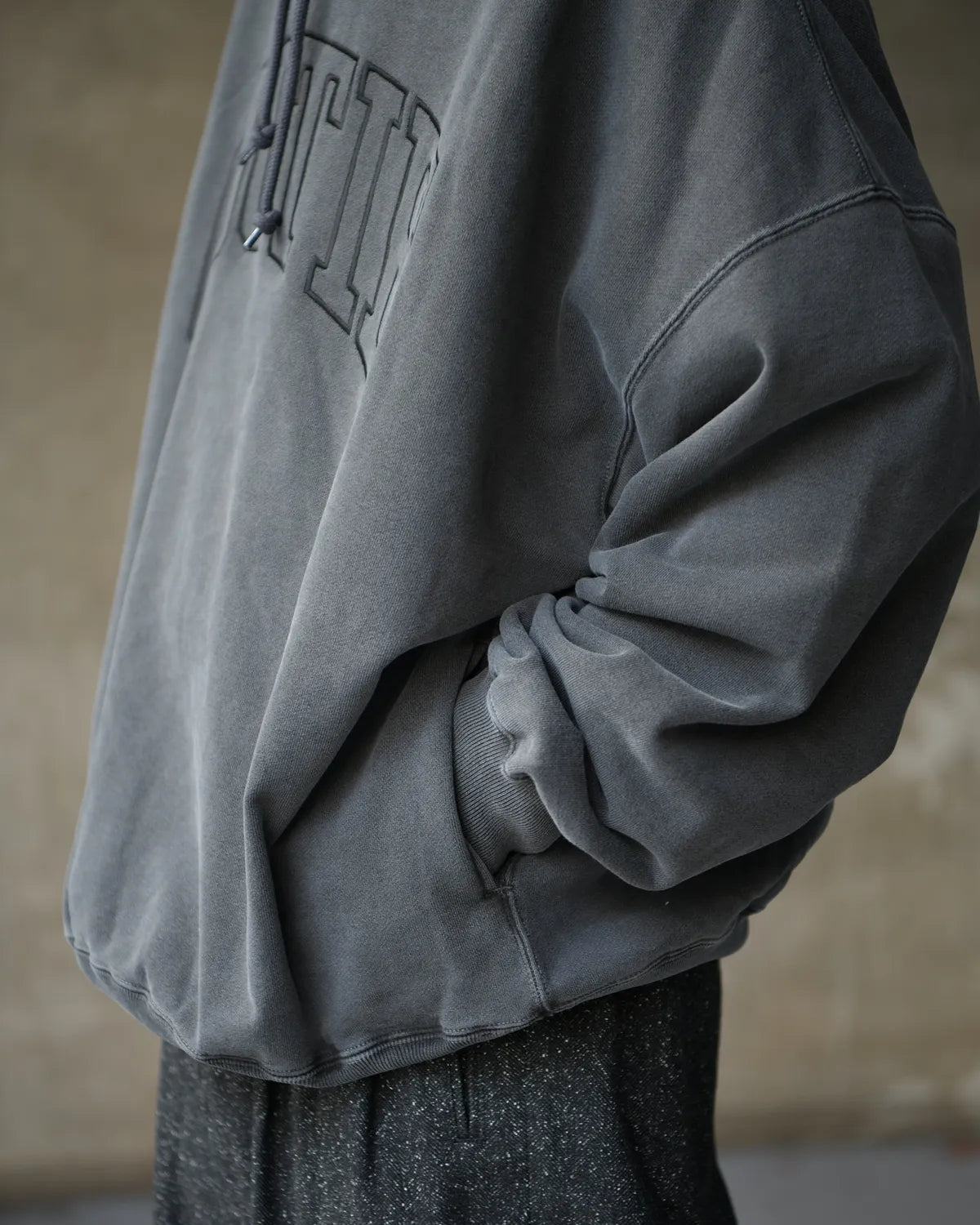 COOTIE PRODUCTIONS® / Chubby SwePigment Dyed Open End Yarn Sweat Hoodie (CTE-25A312)