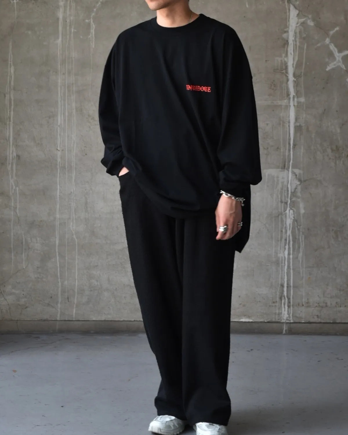 ANTIDOTE BUYERS CLUB / Over Sized Logo L/S Tee (ABCAW250S02)