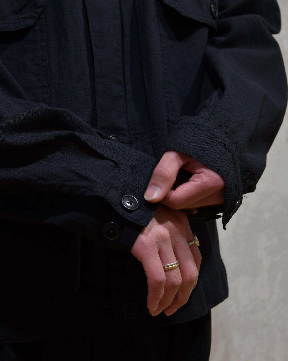 marka / NO COLLAR TRUCKER JACKET (M26A16BL01C)