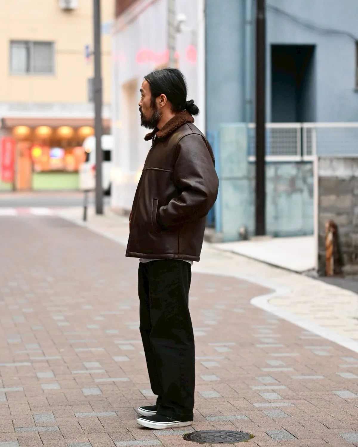 WACKO MARIA / LEATHER BOA JACKET (25FW-WMO-BL01)