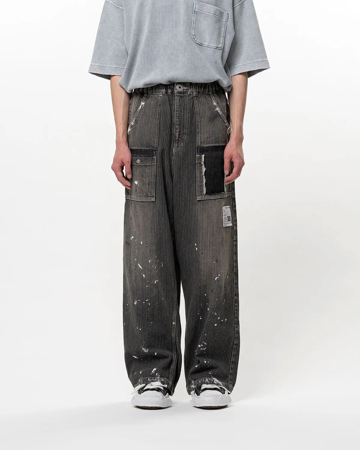 Maison MIHARA YASUHIRO / STRIPE DENIM BUSH PANTS (J16PT128)