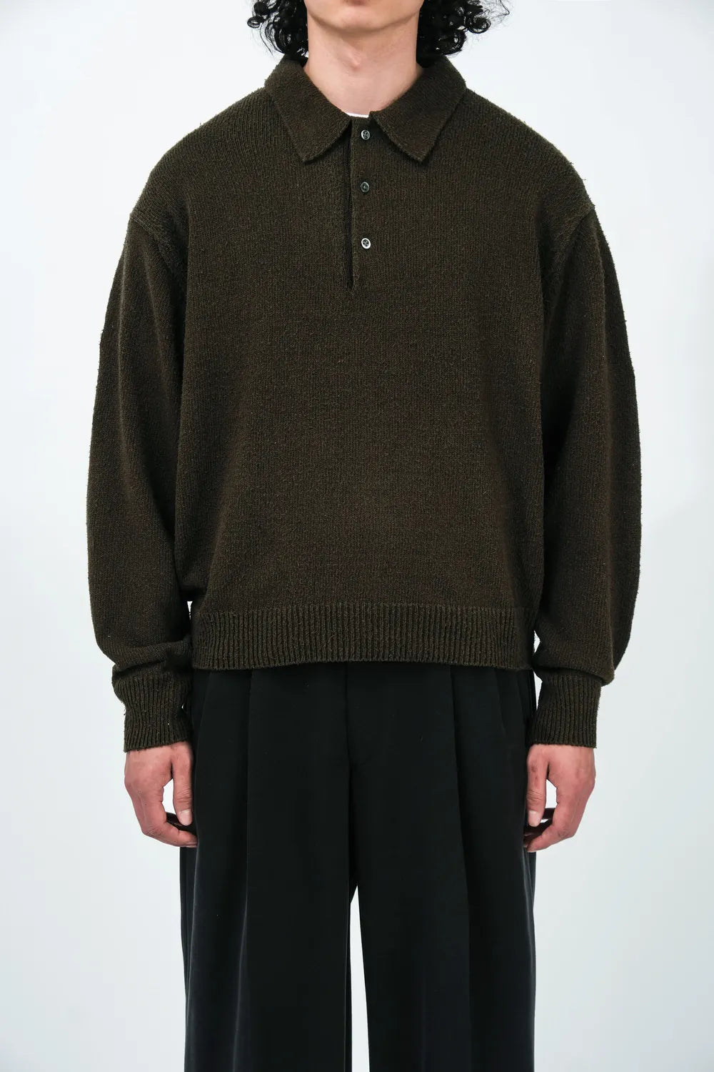 A.PRESSE / Washed Silk Nep Polo Shirts (26SAP-03-09)