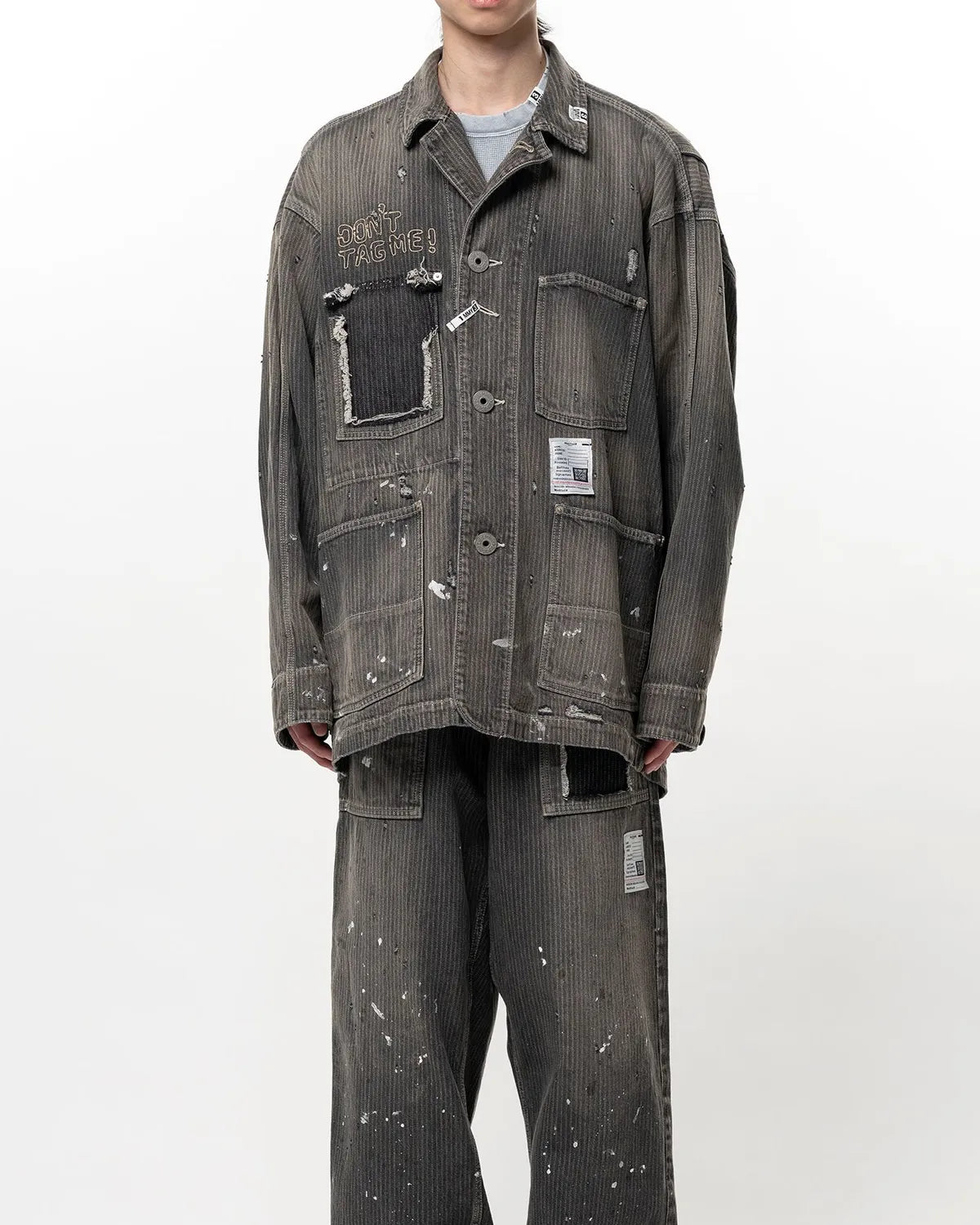 Maison MIHARA YASUHIRO / STRIPE DENIM JACKET (J16BL127)