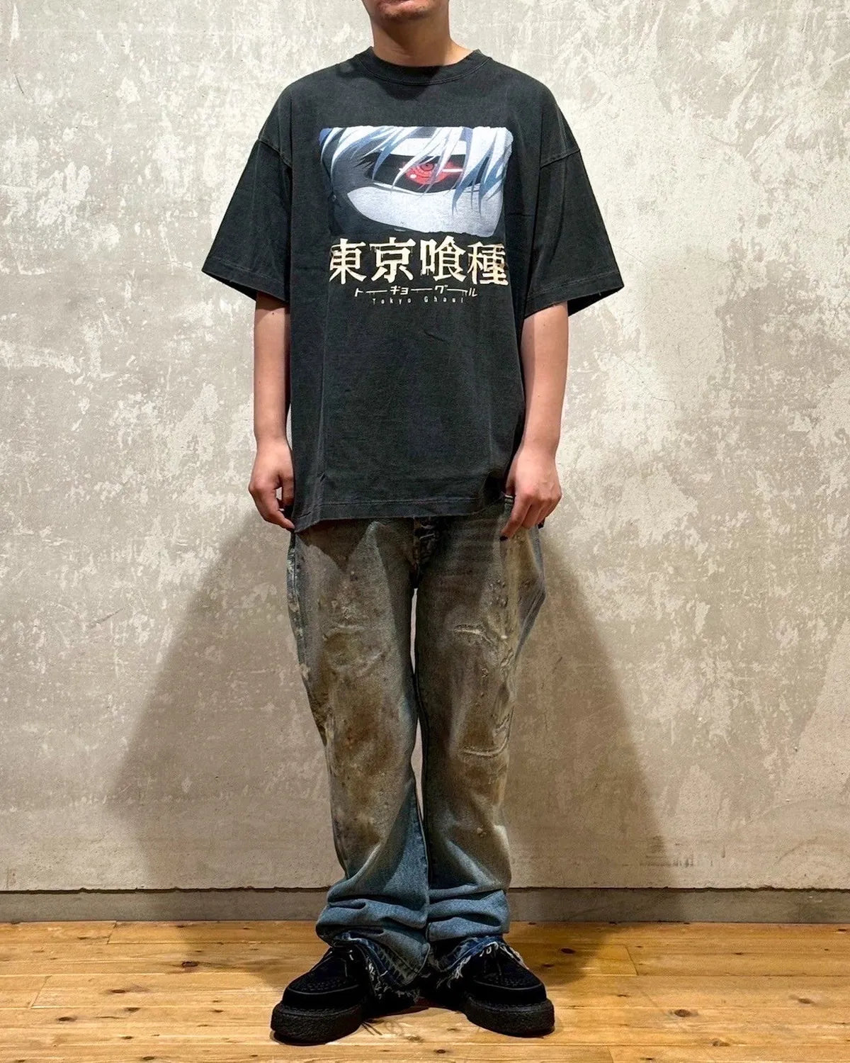 THE SUGAR PUNCH × 東京喰種 / S/S T-Shirt -KANEKI BACK BORN (TTGM25SM004)